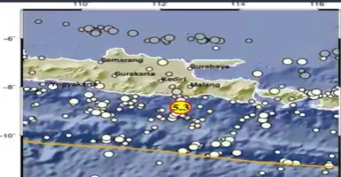 Gempa Magnitudo 5,3 terjadi di Malang