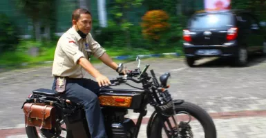 Sepeda Motor Listrik SMKN 5 Malang Keren, Pakai Baterai Laptop