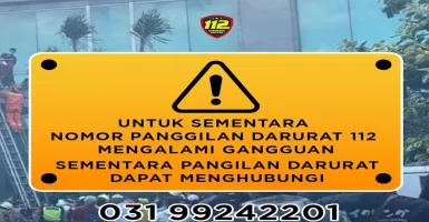Akses 112 Surabaya Sempat Terganggu, Kini Sudah Normal