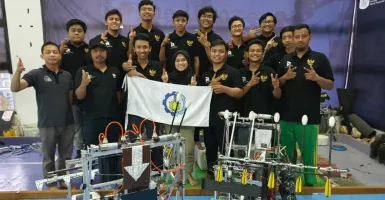 Keren Cak! Robot Buatan ITS Surabaya Juara di ABU Robocon 2021