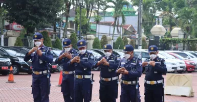 Meriahnya HUT ke-41 Satpam di Polres Malang