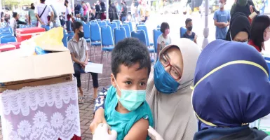 Polres Malang Punya Cara Menarik Ajak Anak-anak Vaksin Covid-19