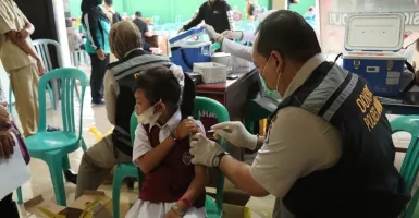 Gerai Vaksinasi Anak Merdeka Polres Malang yang Tak Pernah Sepi