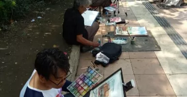 Melukis On The Spot bak Rekreasi bagi Komunitas Kolcai Surabaya