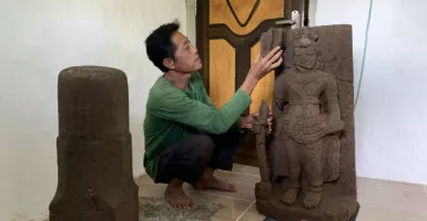 Arca Agastya dari Abad ke-10 Ditemukan di Situs Srigading Malang