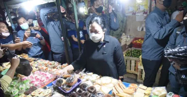 Tengok Keseruan Puan Maharani Masuk Pasar Tambahrejo Surabaya