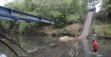Jembatan Gantung di Probolinggo Ambruk, Pemkab Lakukan Penyelidikan