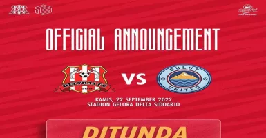 Stadion Gelora Delta Rusak, Laga Deltras vs Sulut United Ditunda