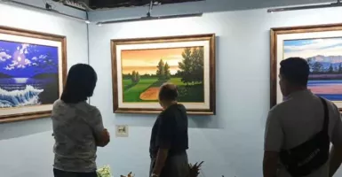 17 Lukisan SBY Dipamerkan di Pasar Seni Lukis, Jadi Lokasi Selfie Pengunjung
