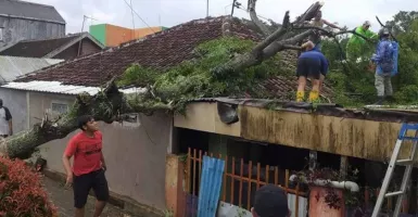 Hujan Deras Disertai Angin Kencang di Malang Membuat 20 Rumah Rusak di 3 Desa