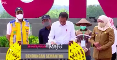 Presiden Jokowi Resmikan Bendungan Semantok, Sanggup Mengairi 1.900 Hektare Sawah