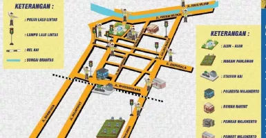 11 Ruas Jalan di Kota Mojokerto Ditutup Saat Malam Tahun Baru, ini Daftarnya