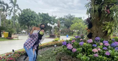 Rek! Taman Surya Balai Kota Surabaya Sudah Dibuka untuk Umum, Kian Cantik