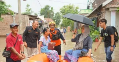 Tanggul Sungai di Mojokerto Jebol, Ratusan Rumah dan Sawah Tergenang Banjir