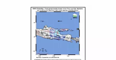Gempa Magnitudo 4,6 Guncang Mojokerto, Getaran Terasa di Surabaya dan Sidoarjo