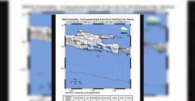 Gempa Bumi Magnitudo 4,7 Guncang Kabupaten Malang, Getaran Terasa Hingga Trenggalek