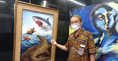 Sugeng Wahyono Sisipkan Pesan Mendalam pada Lukisan 3 Binatang