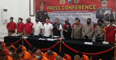 Polrestabes Surabaya Panen, Puluhan Pelaku Curanmor Berhasil Diringkus
