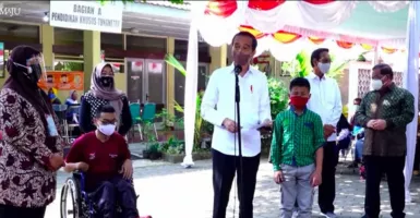 Tinjau Vaksinasi Pelajar SLB di Yogyakarta, Ini Harapan Jokowi