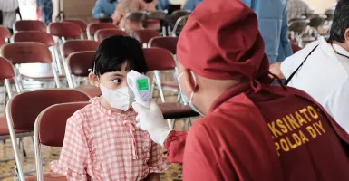 Vaksinasi Covid-19 Bagi Anak di Yogyakarta Disambut Antusias