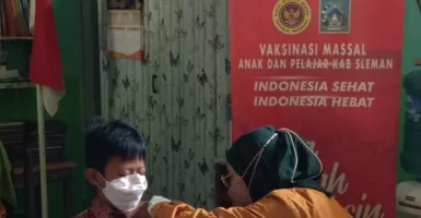 Vaksinasi Anak di Sleman Sudah Mencapai 57,72 Persen