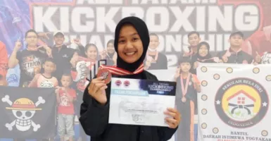 Top! Siswi Bantul Raih Emas di All Tatami Kickboxing Championship