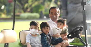 Hari ke 2 Lebaran, Jokowi Ajak Bermain Cucunya di Yogyakarta