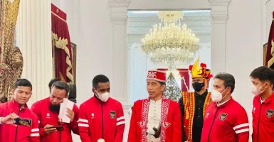 Timnas U-16 Sowan ke Istana Merdeka, Tunjukkan Kado untuk Indonesia