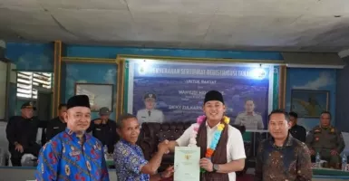 1.274 Sertifikat Tanah Gratis Dibagikan di 4 Desa di Kecamatan Hulu Gurung