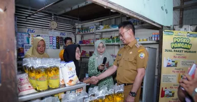 Toko Mahlina Jadi Posko Pangan, Sediakan Paket Sembako Murah