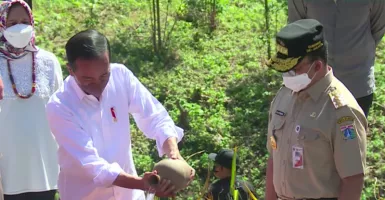 Penyatuan Tanah dan Air di IKN, Jokowi Jelaskan Maknanya