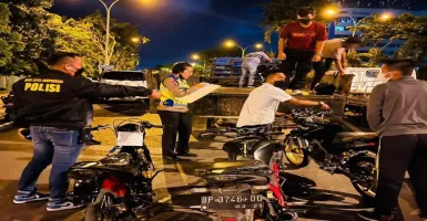 Cegah Balap Liar, Polisi Amankan Puluhan Sepeda Motor