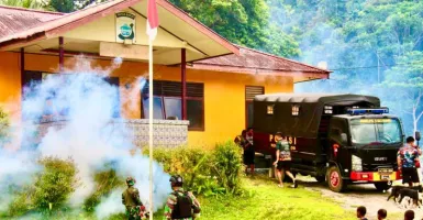 Satgas Yonif 136/TS Cegah Wabah Malaria di Papua