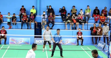 Peresmian GOR Badminton Dihadiri Taufik Hidyat dan Tritus Harjanto
