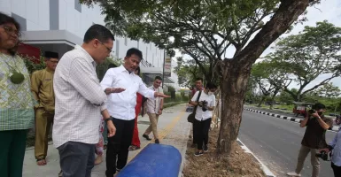 Jalanan di Batam Centre Dipercantik, Ada Bangku hingga Lampu Hias