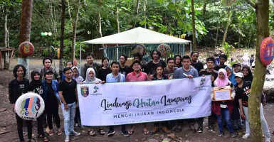 Keren, GenPI Lampung Ikutan bersih Hutan