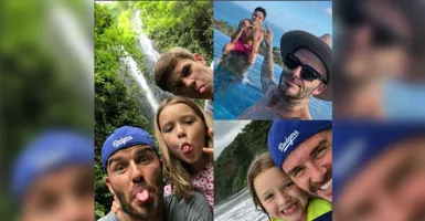 Meski Gempa, David Beckham Tetap Berlibur ke Bali.