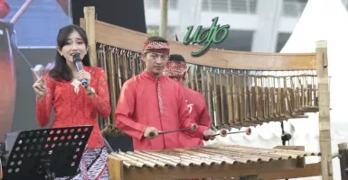 Saung Angklung Udjo Meriahkan Pasar Rakyat Hut 47 KORPRI