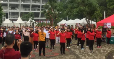 Angkat Pesan Kekeluargaan,400 Orang Flashmob di Pasar Rakyat