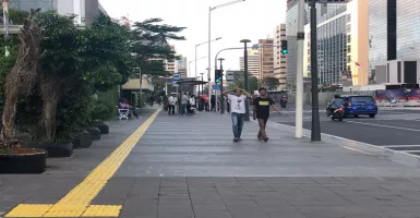 Begini Penampakan Pedestrian Jalan MH-Thamrin-Sudirman