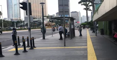 Pedestrian Jalan MH Thamrin-Sudirman Aman dari Laka Lantas