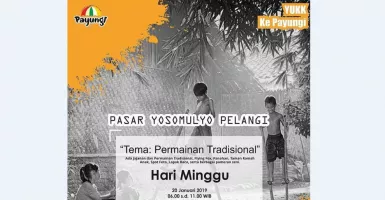 Ada Permainan Tradisional di Pasar Yosomulyo Pelangi Lampung