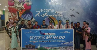 Sriwijaya Air Terbang Perdana Rute Manado-Hangzhou