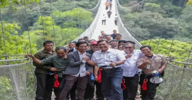 Jembatan Gantung Sukabumi Diresmikan, Pemerintah Siap Bangun Infrastruktur Pendukung
