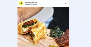 Dibungkus Tortila, Nasi Padang ini Tampil Kekinian