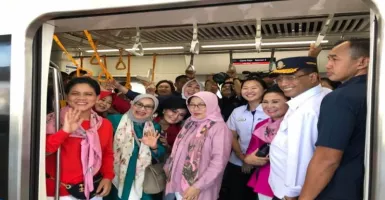 Jajal MRT Jakarta, Iriana Jokowi: Sejuk