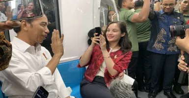 Chelsea Islan Ngevlog Bareng Jokowi di MRT