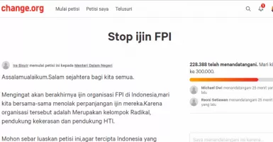 Viral, Ada Petisi Agar Tolak Perpanjang Izin FPI
