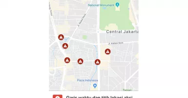 Lihat Titik Lokasi Penutupan Jalan Aksi 22 Mei di Google Maps