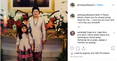 Terharu, Cucu Ani Yudhoyono Sampaikan Rindu Memo di Instagram